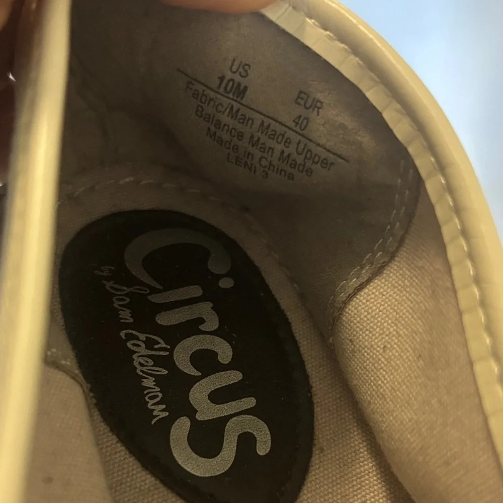 Circus by Sam Edelman women’s sz 10- Cream and Brown sun’s out bun’s out shoes